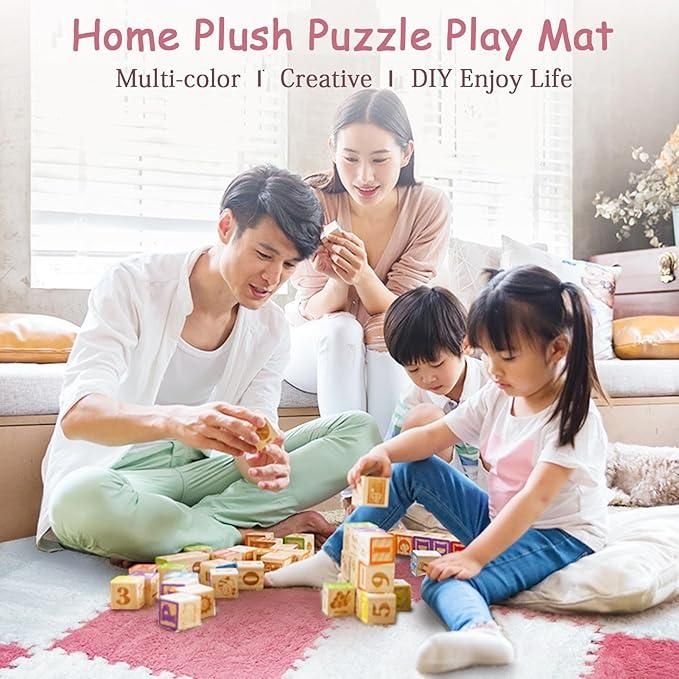 Interlocking Carpet Tiles Mat (6pc) full on full discount