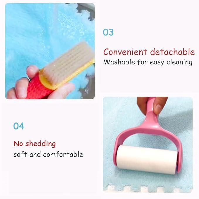 Interlocking Carpet Tiles Mat (6pc) full on full discount