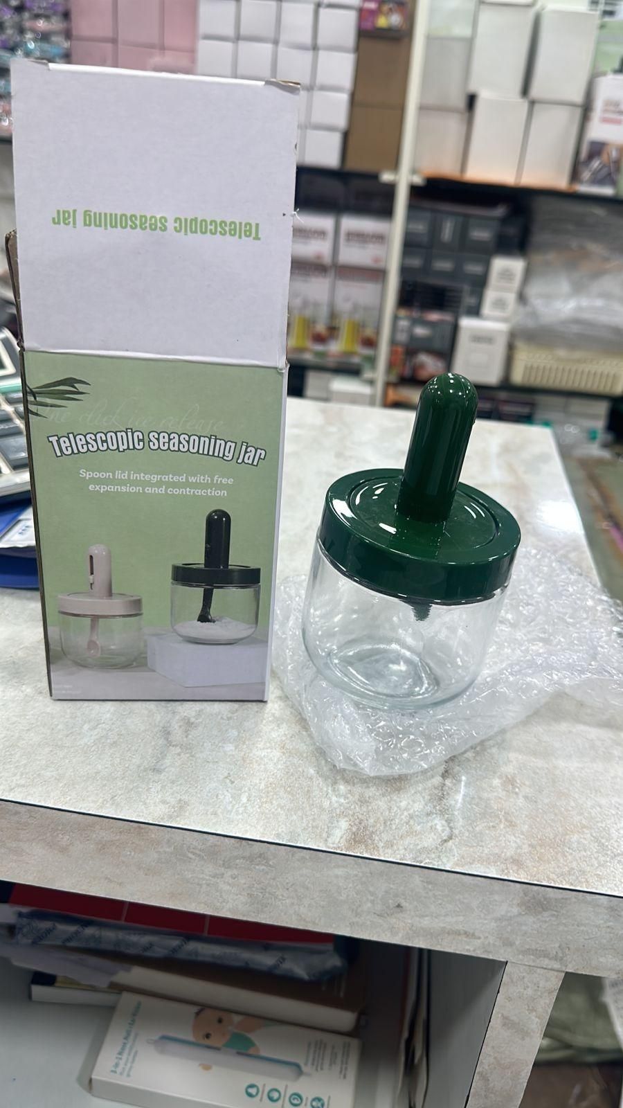 Air Tight Jar with Stand Spoon