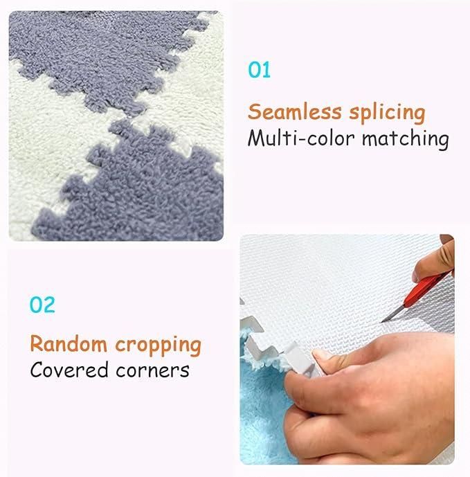 Interlocking Carpet Tiles Mat (6pc) full on full discount