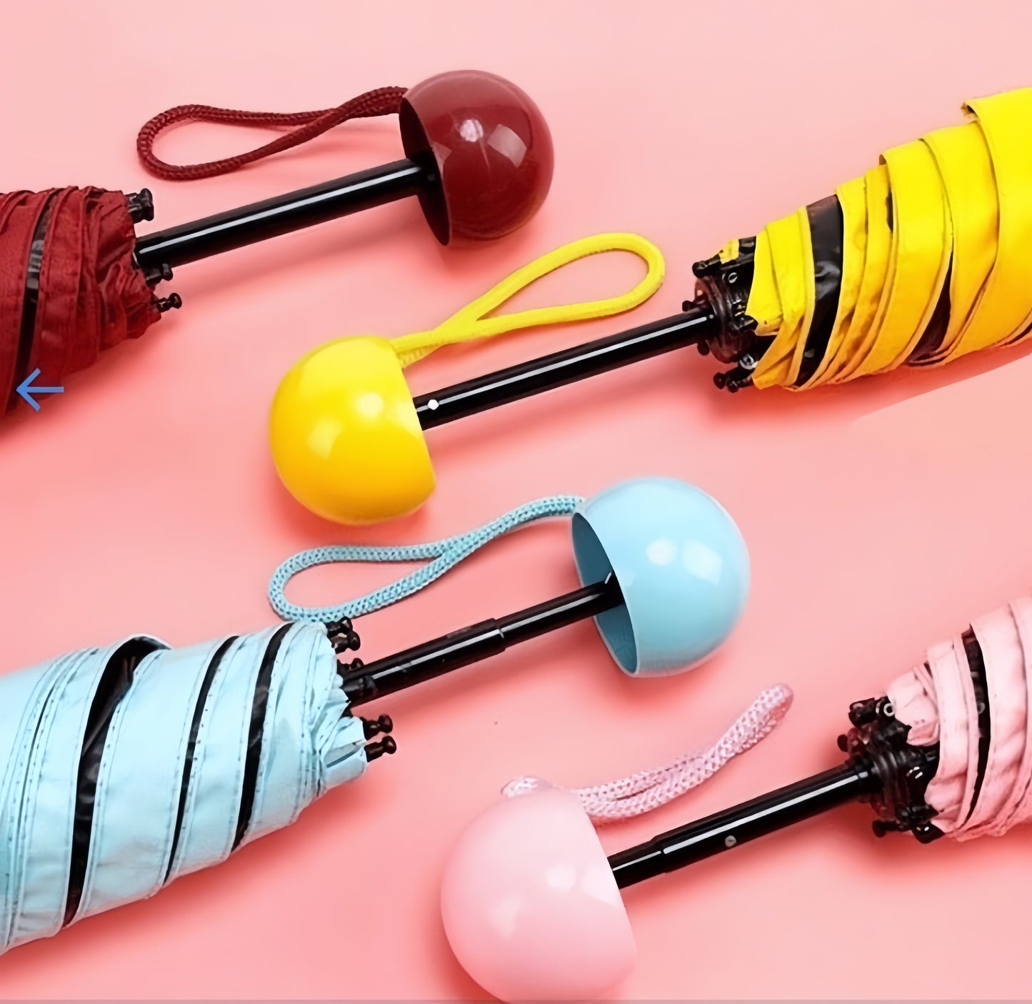 Miniature capsule umbrella's
