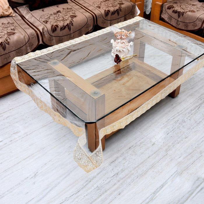 Transparent Washable PVC Table Protector - 87 x 59 in