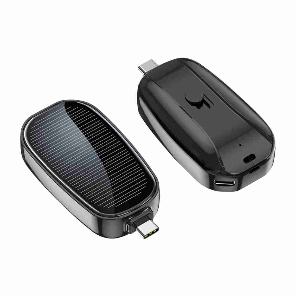 1200mAh Mini Solar Keychain Power Bank - Type-C - product view 2