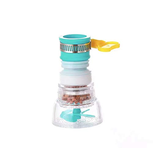 360-Degree Flexible Faucet Tap Extender - Light Blue - product view 2