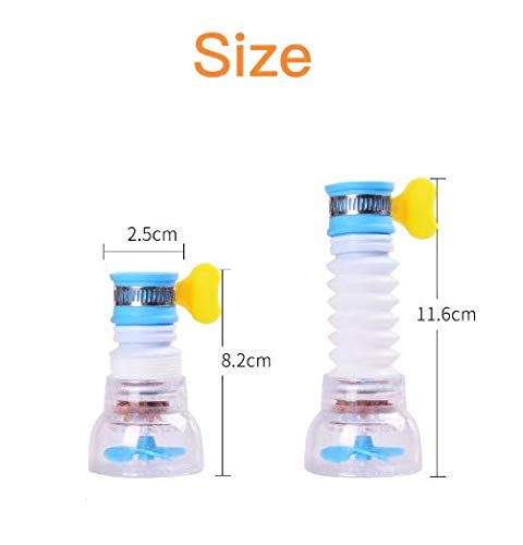 360-Degree Flexible Faucet Tap Extender - Light Blue - product view 4