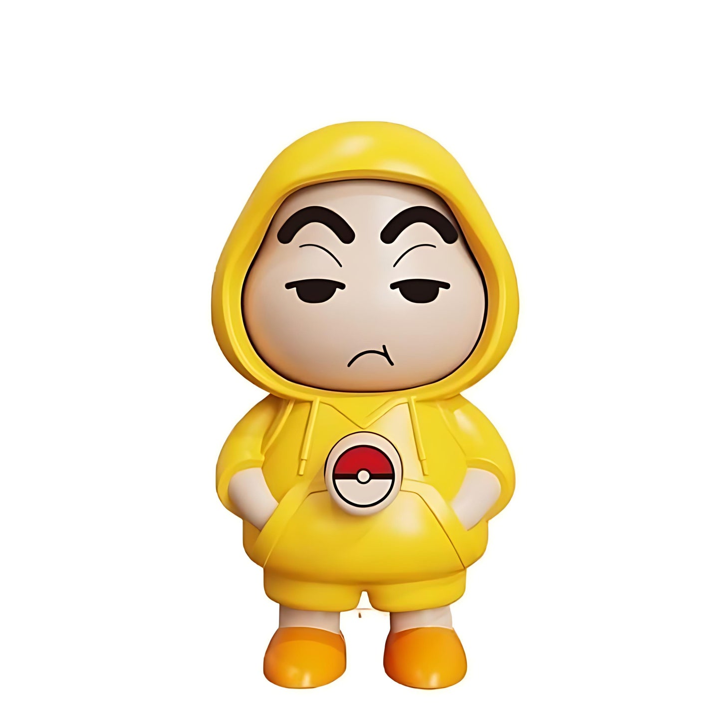 Shinchan face flipping keychain! - yellow