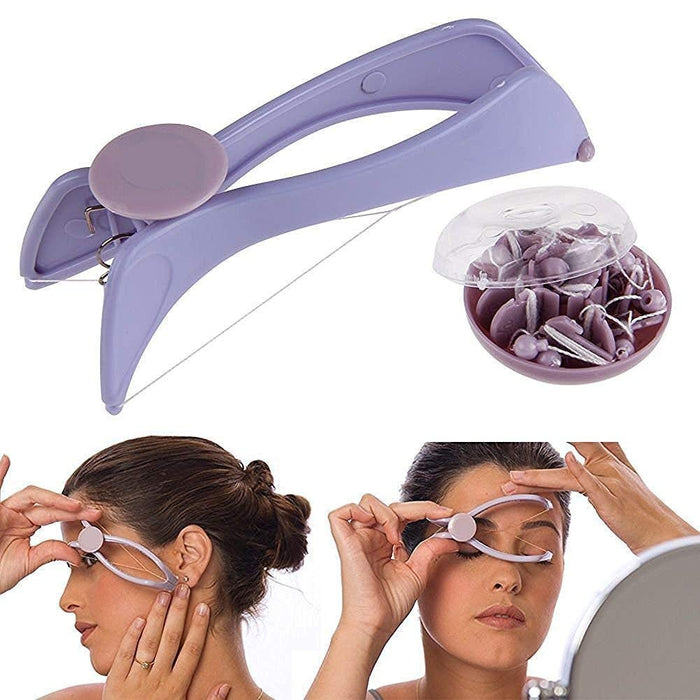 Tactine One-Hand Eyebrow Threading Tool Kit - Purple