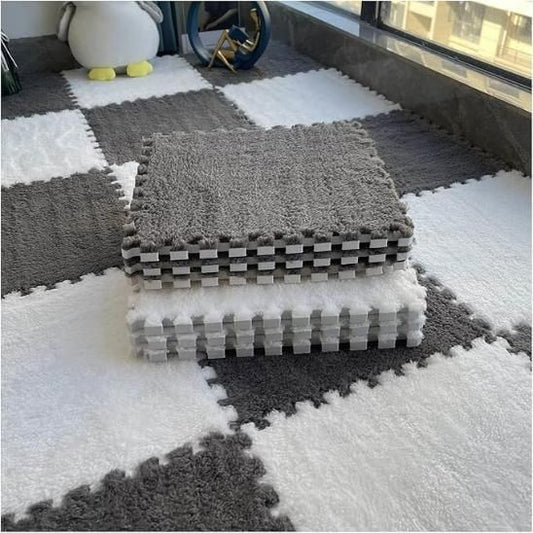 Interlocking Carpet Tiles Mat (6pc) full on full discount