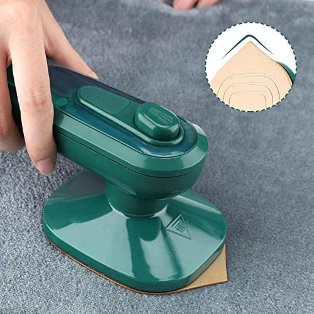 2-in-1 Portable Mini Steam & Dry Iron - Green - product view 2