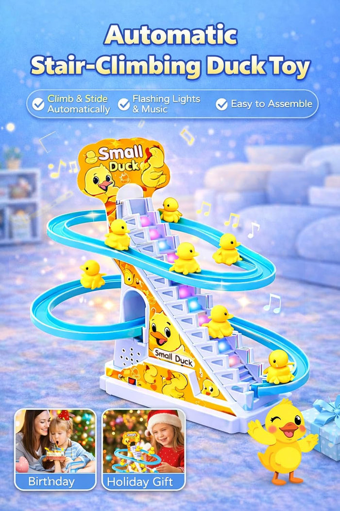 Automatic Duck Slide Toy Set - Lights & Music