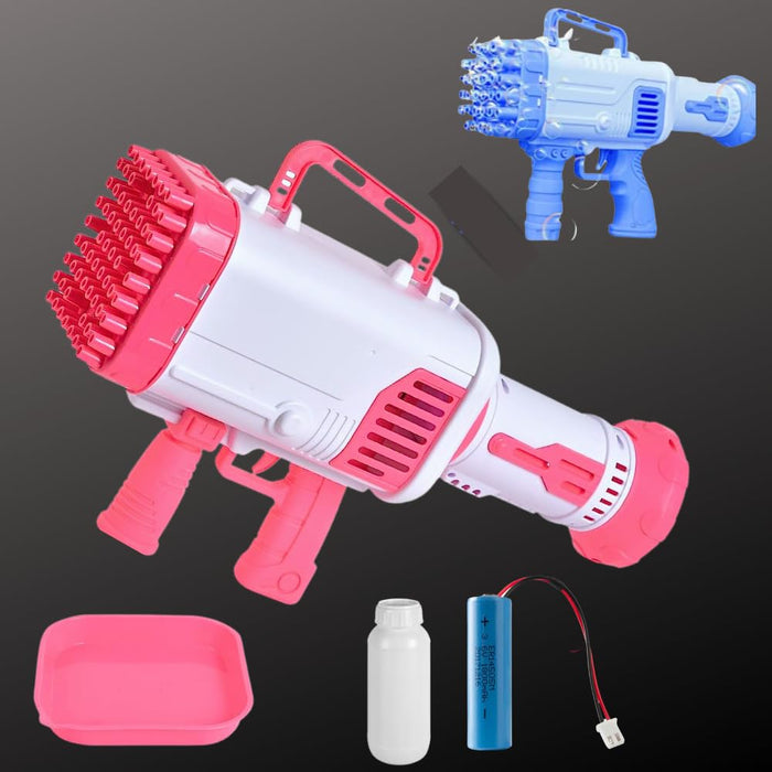 64-Hole LED Rocket Bubble Bazooka