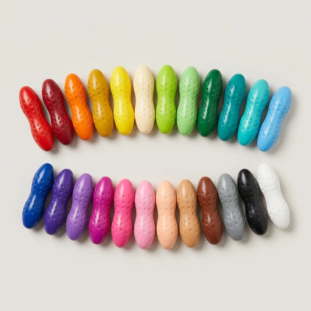Pastel peanut crayons product view