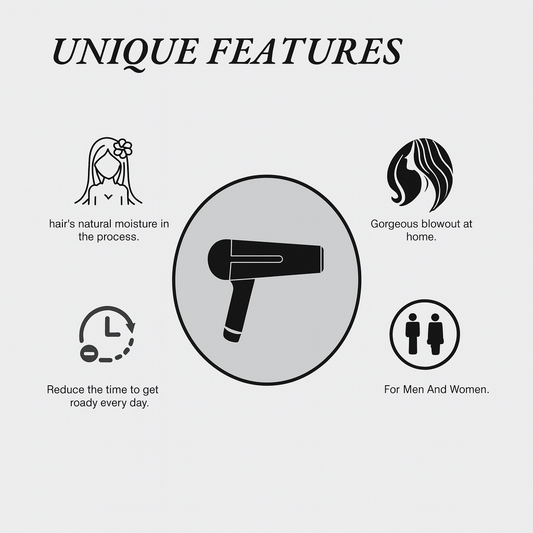 1290 Professional Electric Foldable Hair Dryer With 2 Speed Control 1000 Watts - Pink And White