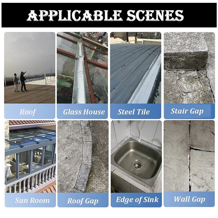 Silver Aluminium-Butyl Leakage Repair Tape