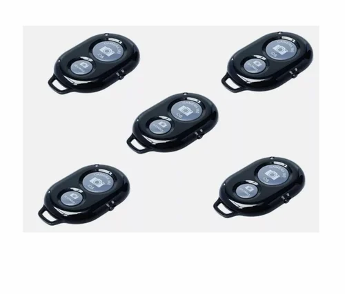 Bluetooth remote front and side view