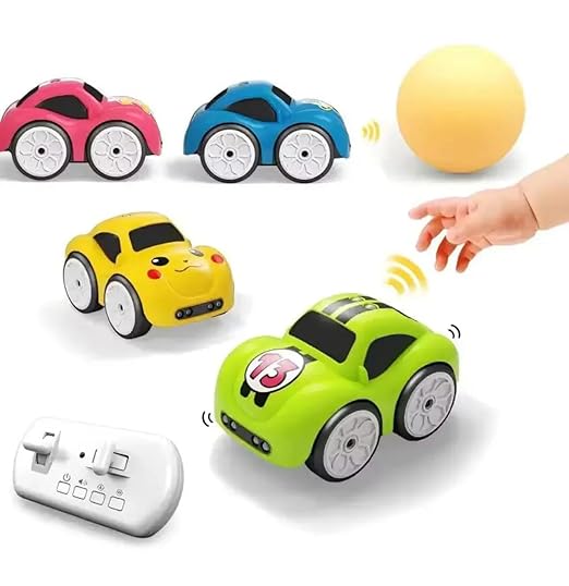 Magic line-following RC toy car with remote and tracking ball; assorted colour examples
