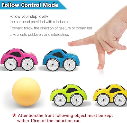 Object-following mode demonstrated with toy car and tracking ball