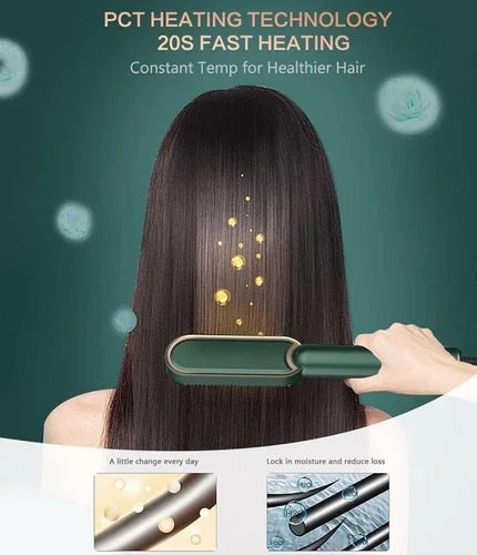 Hair straightening comb product view