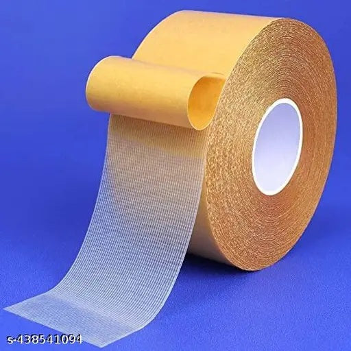 Reinforced Double-Sided Mesh Tape with Yellow Liner