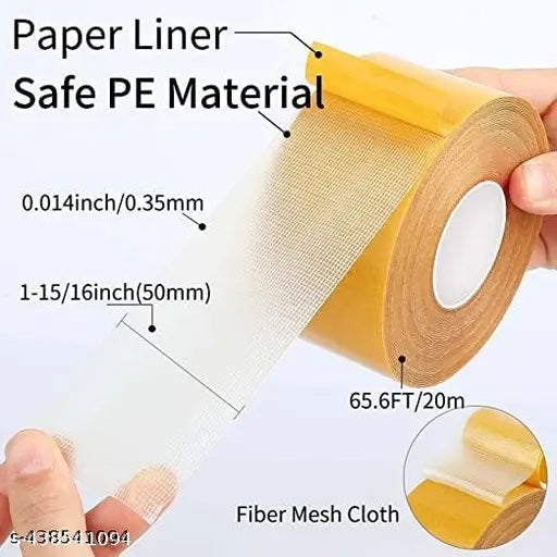 Double-sided mesh tape construction detail