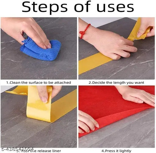 Reinforced adhesive tape application view