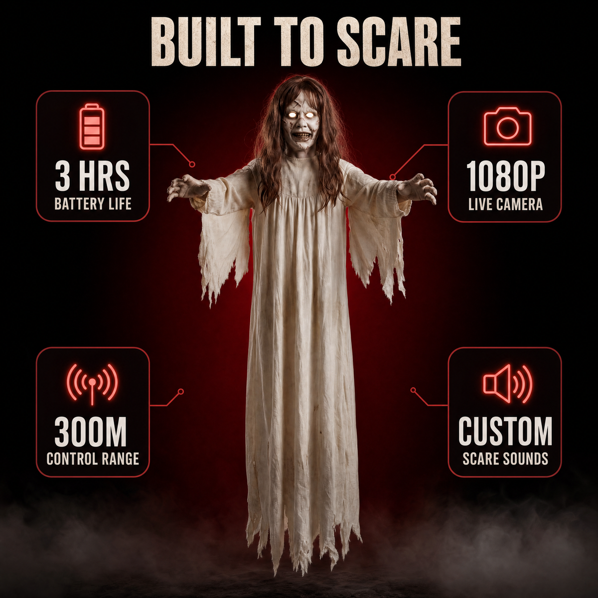 Flying Horror Ghost Drone - product view 3